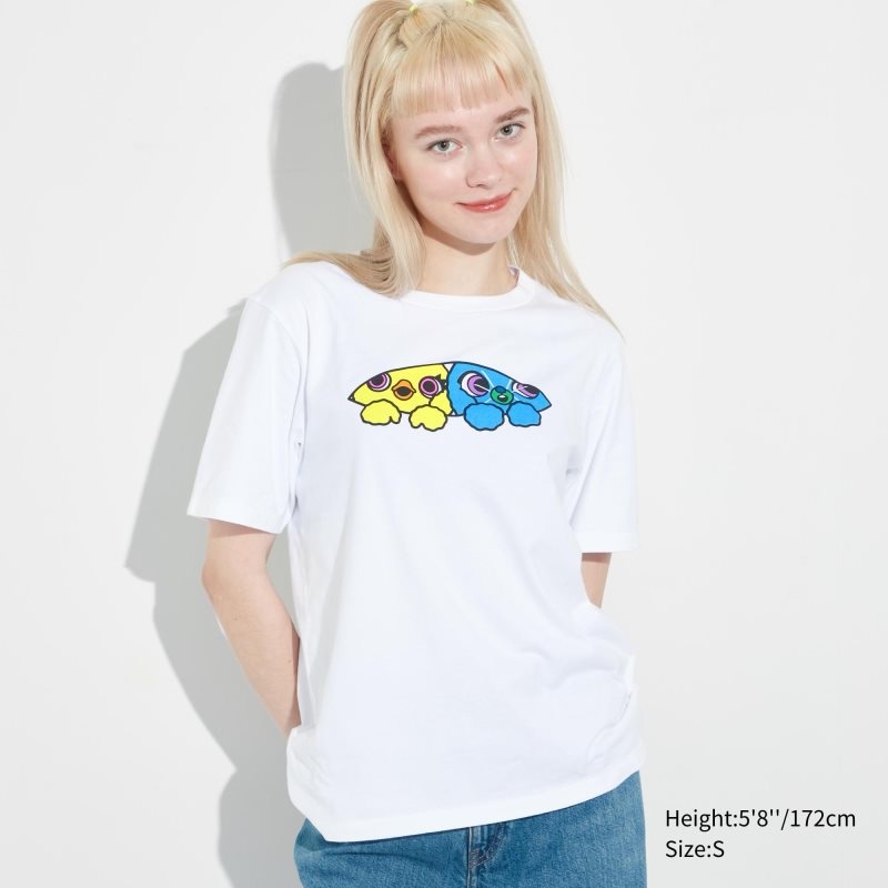 White Women Uniqlo Utgp2023: Magic For All Ut (Short-sleeve Graphic) (Kaede Matsumoto) T Shirts | USA CHEYG-6018