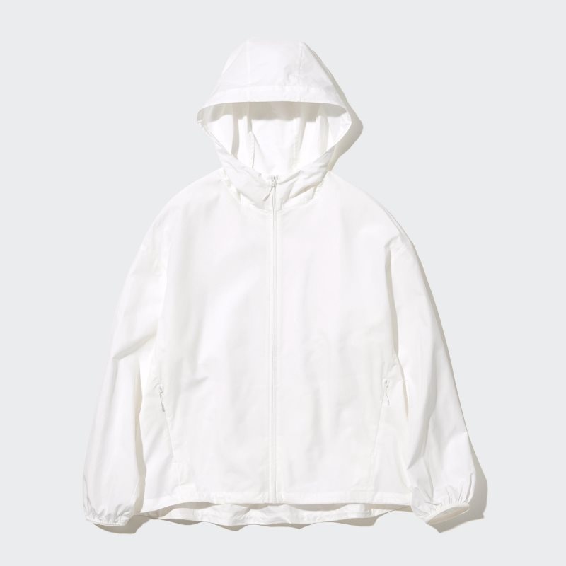 White Women Uniqlo Uv Protection Pocketable Parka | USA LKHMF-3260