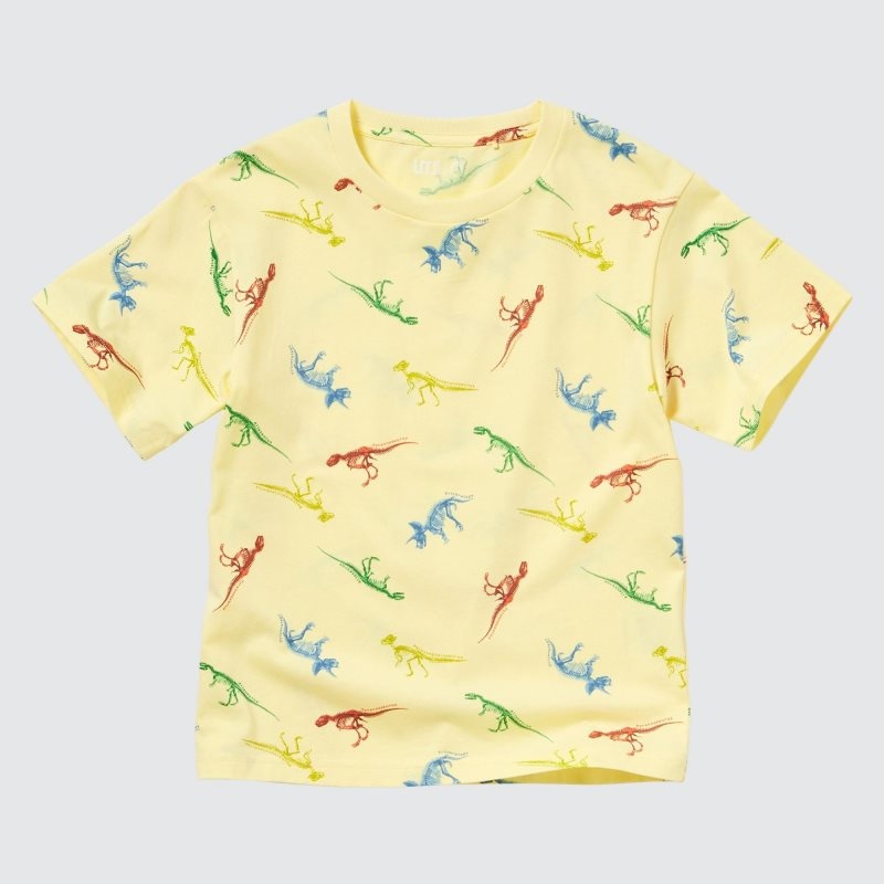 Yellow Kids Uniqlo National Museum Of Nature And Science, Tokyo Ut (Short-sleeve Graphic) T Shirts | USA NDJRI-9071